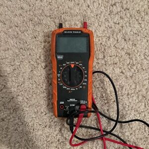 Klein Tools MM320 Tested Electrical Voltage Tester Digital Multimeter w/ Probes